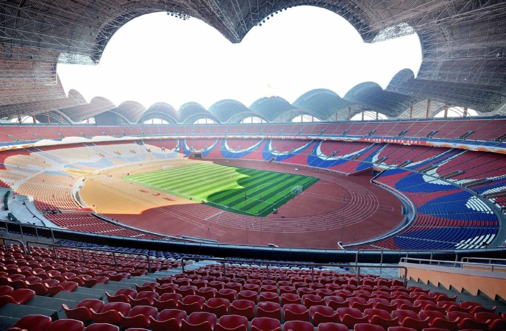 Sân vận động bóng đá lớn nhất thế giới Rungrado đang đặt tại Triều Tiên